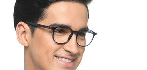 Blue Round Full Rim Unisex Eyeglasses by Lenskart Air-215896