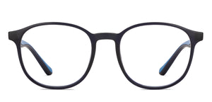 Blue Round Full Rim Unisex Eyeglasses by Lenskart Air-215896