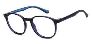 Blue Round Full Rim Unisex Eyeglasses by Lenskart Air-215896