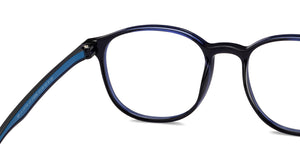 Blue Round Full Rim Unisex Eyeglasses by Lenskart Air-215896