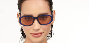 Blue Geometric Full Rim Unisex Sunglasses by Vincent Chase Online-206910
