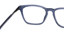 Load image into Gallery viewer, Blue Transparent Square Full Rim Unisex Eyeglasses by Vincent Chase-224429