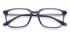 Blue Square Full Rim Unisex Eyeglasses by Vincent Chase-224431