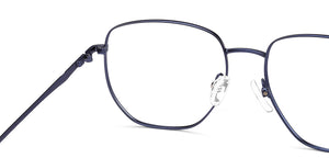 Blue Geometric Full Rim Unisex Eyeglasses by Vincent Chase-215834