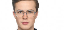 Load image into Gallery viewer, Blue Rectangle Full Rim Unisex Eyeglasses by Lenskart Air-213369