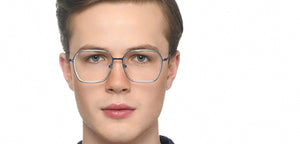 Blue Rectangle Full Rim Unisex Eyeglasses by Lenskart Air-213369