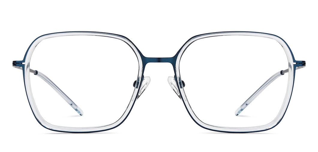 Blue Rectangle Full Rim Unisex Eyeglasses by Lenskart Air-213369