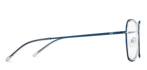 Blue Rectangle Full Rim Unisex Eyeglasses by Lenskart Air-213369