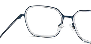 Blue Rectangle Full Rim Unisex Eyeglasses by Lenskart Air-213369
