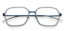 Load image into Gallery viewer, Blue Rectangle Full Rim Unisex Eyeglasses by Lenskart Air-213369