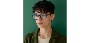 Blue Square Full Rim Unisex Eyeglasses by Lenskart-232708