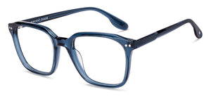 Blue Square Full Rim Unisex Eyeglasses by Vincent Chase-229438