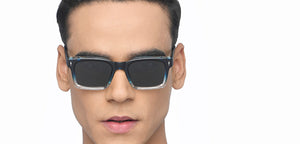 Blue Wayfarer Full Rim Unisex Sunglasses by Vincent Chase Polarized-215967