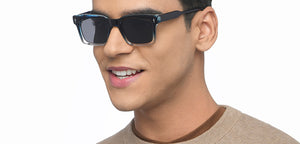Blue Wayfarer Full Rim Unisex Sunglasses by Vincent Chase Polarized-215967