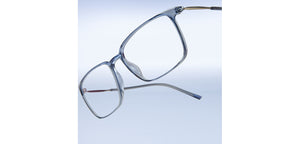 Blue Rectangle Full Rim Unisex Eyeglasses by Lenskart Air-215407