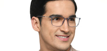 Load image into Gallery viewer, Blue Rectangle Full Rim Unisex Eyeglasses by Lenskart Air-215407