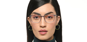 Blue Rectangle Full Rim Unisex Eyeglasses by Lenskart Air-215407