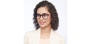 Blue Round Full Rim Unisex Eyeglasses by Vincent Chase-208238