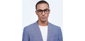 Blue Round Full Rim Unisex Eyeglasses by Vincent Chase-208238