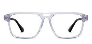 Transparent Rectangle Full Rim Unisex Eyeglasses by John Jacobs-215746