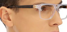Load image into Gallery viewer, Transparent Rectangle Full Rim Unisex Eyeglasses by John Jacobs-215746