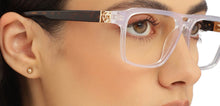 Load image into Gallery viewer, Transparent Rectangle Full Rim Unisex Eyeglasses by John Jacobs-215746