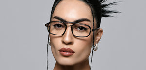 Black Geometric Full Rim Unisex Eyeglasses by Lenskart STUDIO-222274