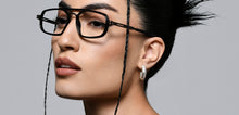 Load image into Gallery viewer, Black Geometric Full Rim Unisex Eyeglasses by Lenskart STUDIO-222274