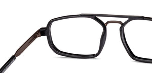 Black Geometric Full Rim Unisex Eyeglasses by Lenskart STUDIO-222274
