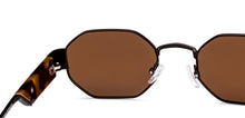 Load image into Gallery viewer, Black Hexagonal Full Rim Unisex Sunglasses by Lenskart-232004