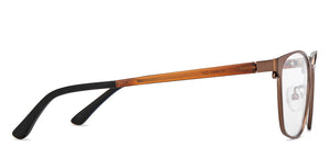 Brown Square Full Rim Unisex Eyeglasses by Lenskart Air-205273
