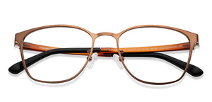 Brown Square Full Rim Unisex Eyeglasses by Lenskart Air-205273