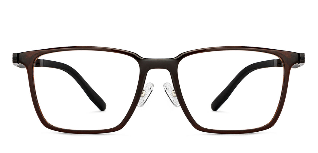 Brown Square Full Rim Unisex Eyeglasses by Lenskart Air-152147