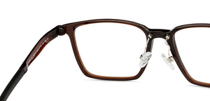Brown Square Full Rim Unisex Eyeglasses by Lenskart Air-152147