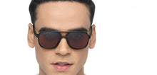 Load image into Gallery viewer, Black Wayfarer Full Rim Unisex Sunglasses by Vincent Chase Polarized-215985
