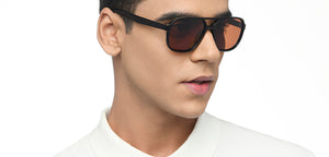 Black Wayfarer Full Rim Unisex Sunglasses by Vincent Chase Polarized-215985