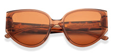 Load image into Gallery viewer, Brown Cat Eye Full Rim Women Sunglasses by John Jacobs-216816