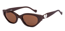 Load image into Gallery viewer, Brown Cat Eye Full Rim Women Sunglasses by Lenskart-224478