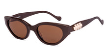 Load image into Gallery viewer, Brown Cat Eye Full Rim Women Sunglasses by Lenskart-224478