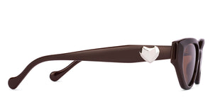 Brown Cat Eye Full Rim Women Sunglasses by Lenskart-224478