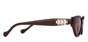 Brown Cat Eye Full Rim Women Sunglasses by Lenskart-224478