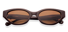 Load image into Gallery viewer, Brown Cat Eye Full Rim Women Sunglasses by Lenskart-224478