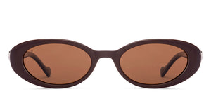 Brown Round Full Rim Women Sunglasses by Lenskart-224476