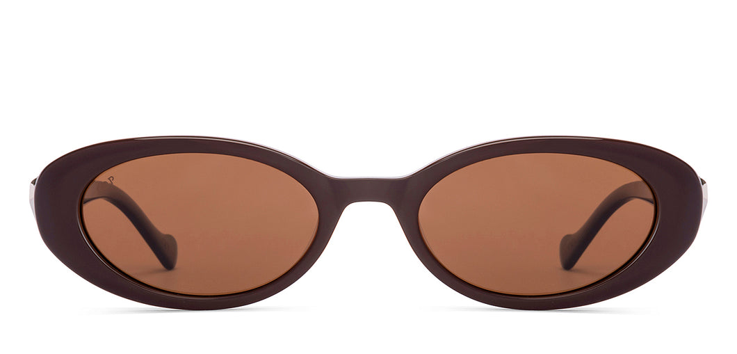 Brown Round Full Rim Women Sunglasses by Lenskart-224476