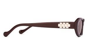 Brown Round Full Rim Women Sunglasses by Lenskart-224476