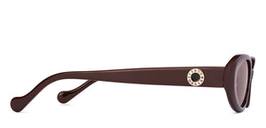 Brown Round Full Rim Women Sunglasses by Lenskart-224476