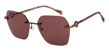 Load image into Gallery viewer, Copper Geometric Rimless Women Sunglasses by John Jacobs-229247
