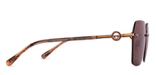 Load image into Gallery viewer, Copper Geometric Rimless Women Sunglasses by John Jacobs-229247