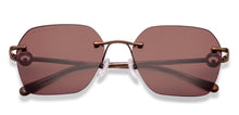 Load image into Gallery viewer, Copper Geometric Rimless Women Sunglasses by John Jacobs-229247