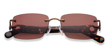 Load image into Gallery viewer, Copper Rectangle Rimless Women Sunglasses by John Jacobs-229251